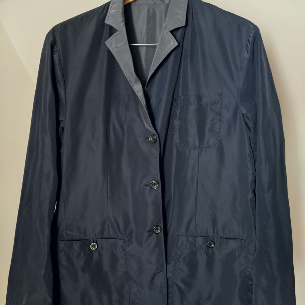 unattributed nylon contrast sportcoat